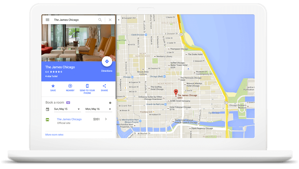 Tela Google Hotel Ads